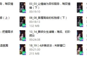 柴姐《深度吸引课》