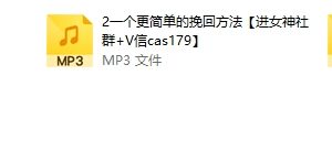 源靖《挽回男友系列课》4节音频