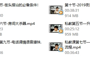 丘比特私教课程《情受私教》