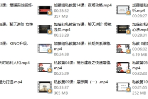 浪迹系列《加藤非私教3.0》