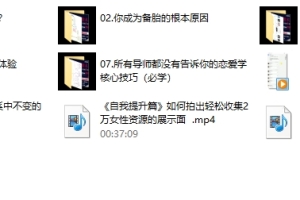 魅力男神系列课《撩术》