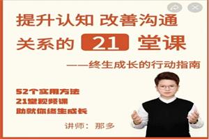 提升自信改善沟通关系的21堂视频课《扩展认知,成为你自己》