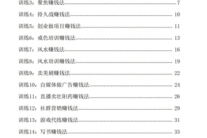 《搞钱训练手册》(电子版)