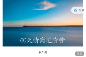 晚情第3期《60天情商进阶营》