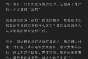 野哥恋爱方法（内部版）